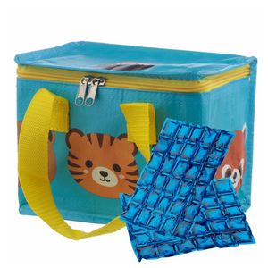 Puckator Kleine lunch koeltas met 2x flexibel koelelement - Adoramals print - 4,7 liter