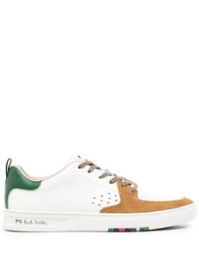 PS Paul Smith baskets en cuir Cosmo à design colour block - Blanc