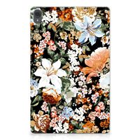 Siliconen Hoesje voor Lenovo Tab P11 | P11 Plus Dark Flowers