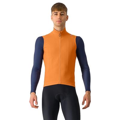 Castelli Espresso vest mouwloos vivid orange/dark gray heren
