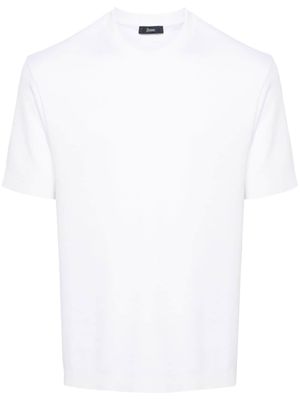Herno t-shirt en coton à plaque logo - Blanc