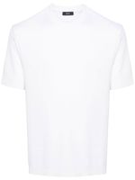 Herno t-shirt en coton à plaque logo - Blanc