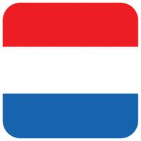 Glas viltjes met Nederlandse vlag 15 st - thumbnail