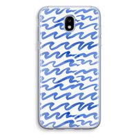 Blauwe golven: Samsung Galaxy J5 (2017) Transparant Hoesje