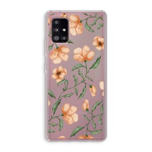 Peachy flowers: Samsung Galaxy A51 5G Transparant Hoesje
