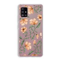 Peachy flowers: Samsung Galaxy A51 5G Transparant Hoesje