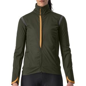 Castelli Alpha Ultimate Insulated fietsjack lange mouw groen dames M