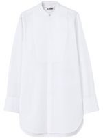 Jil Sander chemise en coton à design sans col - Blanc