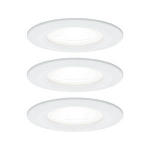 Paulmann 92980 LED-inbouwlamp Set van 3 stuks LED GU10 19.5 W Wit (mat)