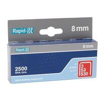 Rapid Nieten 8mm Type 53 Gegalvaniseerd, Box 2500st Lengte 8mm