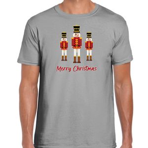 Fout kersttrui t-shirt voor heren - Notenkrakers - grijs - piemel/penis