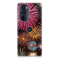 Motorola Edge 30 Pro | Sillicone Back Cover | Vuurwerk