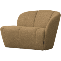 Woood Mojo 2-zits bankje arm rechts bouclé Geel/Bruin Melange