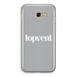 Topvent Grijs Wit: Samsung Galaxy A5 (2017) Transparant Hoesje
