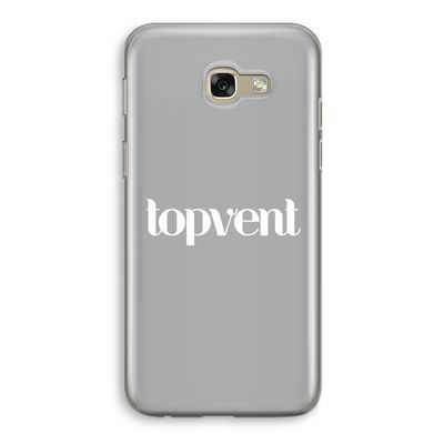 Topvent Grijs Wit: Samsung Galaxy A5 (2017) Transparant Hoesje