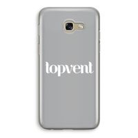Topvent Grijs Wit: Samsung Galaxy A5 (2017) Transparant Hoesje