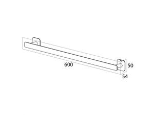 Handdoekrek Tiger Colar 60x5x5.4 cm RVS Geborsteld