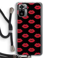 Lips: Xiaomi Redmi Note 10S Transparant Hoesje met koord
