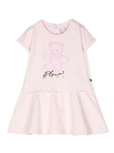 Philipp Plein Junior robe à motif Teddy Bear - Rose