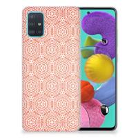 Samsung Galaxy A51 | TPU bumper | Pattern Orange