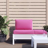 VidaXL Palletkussens 2 st oxford stof roze