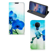 Nokia 5.4 Smart Cover Orchidee Blauw - Cadeau voor je Moeder - thumbnail