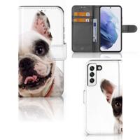 Samsung Galaxy S22 | Telefoonhoesje | Met pasjeshouder | Franse Bulldog