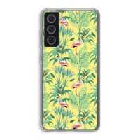 Flamingo party: Samsung Galaxy S21 FE Transparant Hoesje