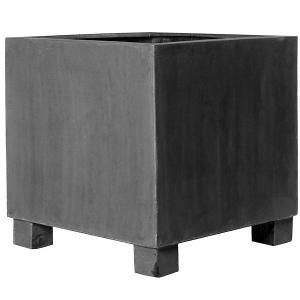 Pottery Pots Jumbo Feet 90x90x90 cm grijs vierkante plantenbak