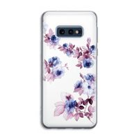 Waterverf bloemen: Samsung Galaxy S10e Transparant Hoesje