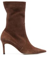 P.A.R.O.S.H. bottines Stivale 80 mm en daim - Marron