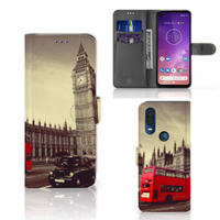 Motorola One Vision Flip Cover Londen - thumbnail