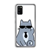 Cool cat: Samsung Galaxy A41 Transparant Hoesje