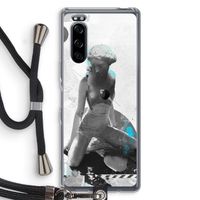 I will not feel a thing: Sony Xperia 5 Transparant Hoesje met koord