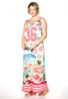 Yoek Jurk 36 flamingo | Multi | Maat XXL