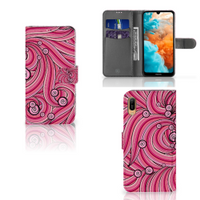 Huawei Y6 (2019) Hoesje Swirl Pink - thumbnail