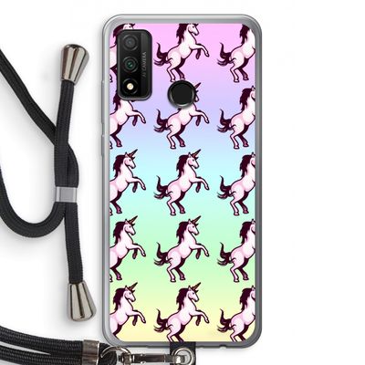 Musketon Unicorn: Huawei P Smart (2020) Transparant Hoesje met koord