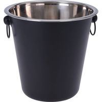 Zwarte champagnekoelers/wijnkoelers 3 liter - IJsemmers