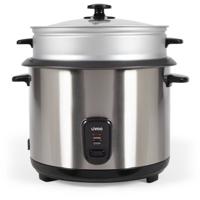 Rijstkoker en stoomkoker van roestvrij staal - LIVOO - DOC293 - 1000W - 2,8L - Roestvrij staal - Warmhouden