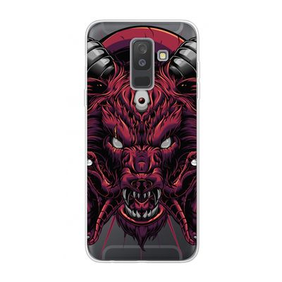 Hell Hound and Serpents: Samsung Galaxy A6 Plus (2018) Transparant Hoesje
