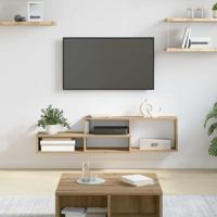 TV-stand 120x25x28,5cm Bewerkt hout