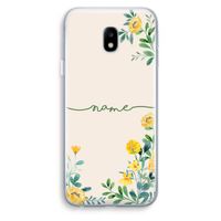 Gele bloemen: Samsung Galaxy J3 (2017) Transparant Hoesje