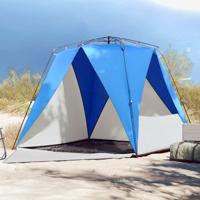 VidaXL Strandtent 4-persoons waterdicht snelontgrendeling azuurblauw - thumbnail