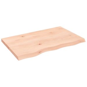 Wandschap 80x50x4 cm onbehandeld massief eikenhout