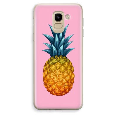 Grote ananas: Samsung Galaxy J6 (2018) Transparant Hoesje