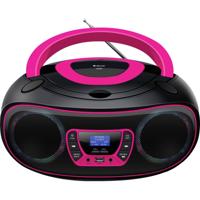 Denver TDB-212P Radio/CD-speler DAB+, DAB, FM AUX, USB, Bluetooth, CD Zwart, Pink