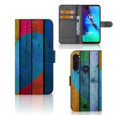 Motorola Moto G Pro | Book Style Case | Wood Heart - Cadeau voor je Vriend