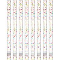 Party confetti shooters - 8x - confettikanon - gekleurd - papier - 80cm - thumbnail