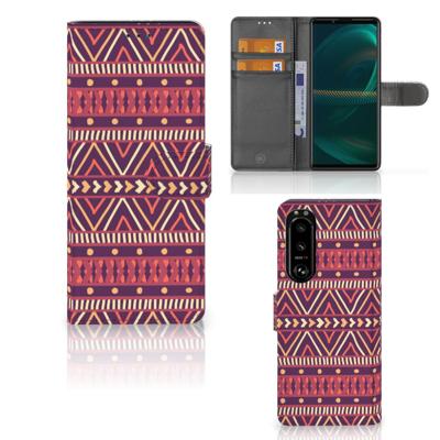 Sony Xperia 5III | Telefoon Hoesje | Aztec Paars
