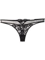 Fleur Du Mal string Foxy en dentelle - Noir - thumbnail